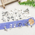Antique Silver Cat and Cat Paw Metal Charms with 11 Listed Options view 2