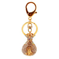 Rhinestone Money Bag Dollar Sign Keychain in Six Styles view 5