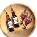 Acrylic Christmas Wine Bottle Glass Drop Earrings 2 Styles view 5