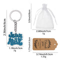 Jesus Faith Acrylic Phrase Keychains Ten Style Mix view 2