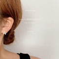 Gold Tone Micro Pave Initial Letter Stud Earrings 26 Styles view 12