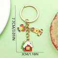 Christmas Charm Keychains Featuring Green Santa Across 81 Pictured Variations view 3