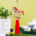 Striped and Crystal Horse Tassel Keychains in Five Colors plus Assorted Option view 3