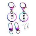 Rainbow Finish Lobster Clasps Key Rings and Earring Hooks view 5