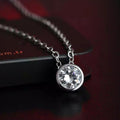 Silver Tone Assorted Clear Stone Pendant Necklaces view 6