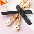 Bow and Twin Ballet Flat Keychains in Red and White view 2