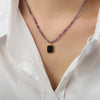 Purple Bead Pendant
