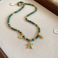 Colorful Beaded Necklaces with Coastal Charms in Four Designs view 8