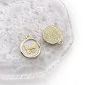 Gold-Tone Butterfly Metal Charms with 6 Listed Options view 7