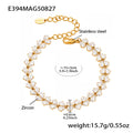 Crystal Leaf and Heart Bracelets in Gold and Silver Tone view 7