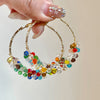 Large Beaded Hoop