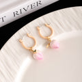 Color Hoop and Mini Fruit Novelty Earrings in Six Designs view 8