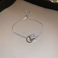 Three Mixed Crystal Slider Bracelets With Cage Or Halo Centers view 8