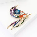 Colorful Crystal Woodpecker Brooch in 1 Style Metal Pin view 3