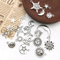 Antique Silver Moon and Sun Metal Charms with 48 Listed Options view 2