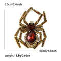 Large Crystal Spider Brooch in Six Colors for Jackets, Coats, and Scarves view 8