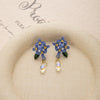 Blue Floral Drops