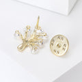 Crystal Money Tree Lapel Pin In 2 Styles With Polished Metal Details view 3