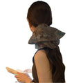 Oversized Tie Dye Fabric Scrunchie Blue Brown Floral view 5