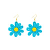 Blue Woven Daisies