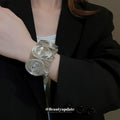 Silver Metal Statement Bangle Cuffs 34 Design Styles view 2