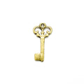 21x10mm Mini Alloy Key Charm Pendant