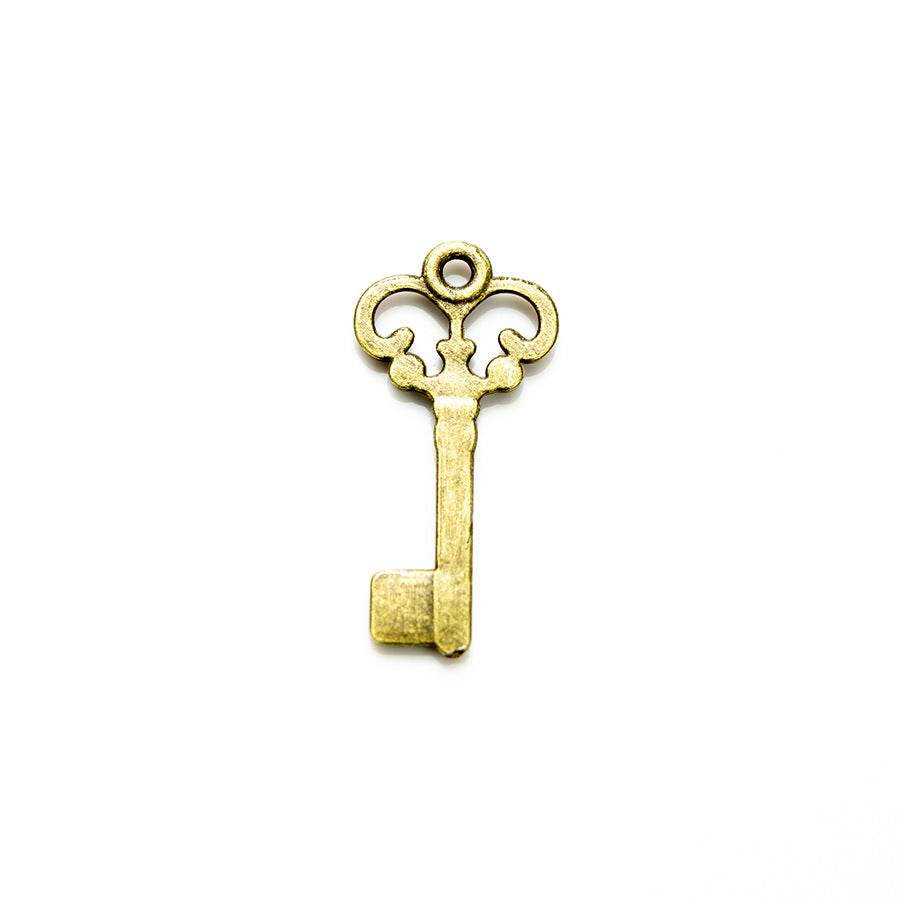 21x10mm Mini Alloy Key Charm Pendant