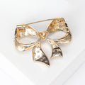 Sparkling Crystal Bow Lapel Brooch in Navy Blue or Red view 3