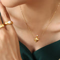 Perfume Bottle Pendant Necklace Faux Pearl Top Cap view 4