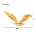 Gold Tone Bird Two Designs Metal Brooch Pin for Jackets and Lapels view 2