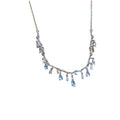 Silver Branch Teardrop Crystal Collar Necklace Single Style view 5