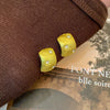 Gold Curved Studs