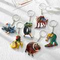 Surreal Animal Mashup Acrylic Keychains in Six Distinct Designs view 1