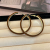 Brown Velvet Hoops