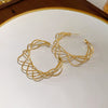 Gold Medium Hoops