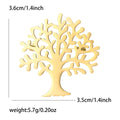 Minimal Openwork Tree Brooch in Gold or Silver Tone view 6