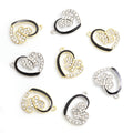 Enamel-Look And Crystal-Accented Gold Silver Butterfly Pendant Components in 2 Styles view 5