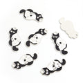 Cat Moon and Skull Enamel Alloy Charm Pendants in Gold and Silver Tones view 3