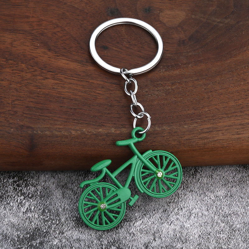 Alloy Bicycle Keychain Bag Charm Gift for Couples and Students
