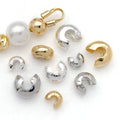 C Shaped Metal Crimp Covers in Three Sizes and Three Finishes view 2