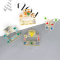 Transparent Resin Pressed Flower and Butterfly Mini Hair Claw Clips view 1