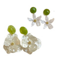 Colorful Floral Statement Earrings in Eight Styles view 5