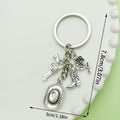Western Cowboy Charm Keychains Featuring Silver Heart Across 30 Pictured Variations view 3