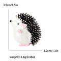 Enamel Hedgehog Brooch in Four Spiky Colorways for Jackets and Scarves view 8