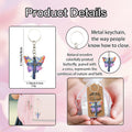 Colorful Butterfly Cross Keychain, Two Packaging Options view 3