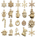 Gold-Tone Snowflake and Bell Metal Charms with 26 Listed Options view 6