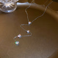 Teardrop Crystal Y Lariat Tassel Necklace Silver Gold Tone view 6