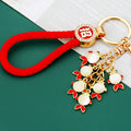 Six Fish Moonstone Keychains in Red and Blue with Assorted and Braided Options view 9
