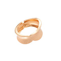 Irregular Hammered Oval Hinge Cuff Bracelet 2 Tones view 5