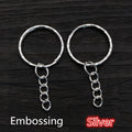 Round Key Rings with Short Link Chains in Assorted Finishes view 12